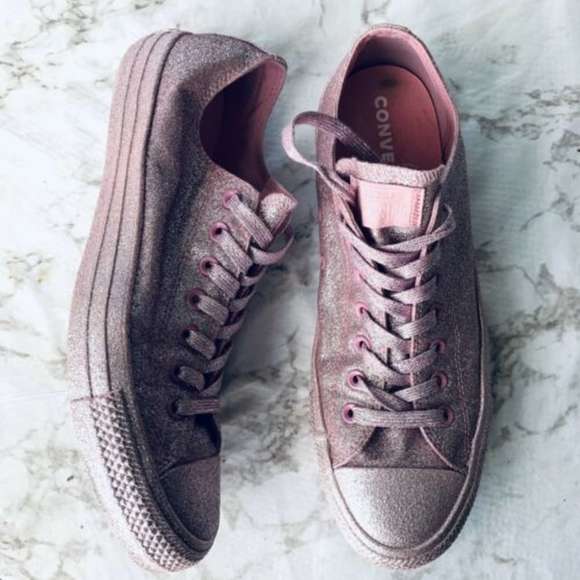 Converse Chuck Taylor Lo Top Glitter Sneakers - Picture 2 of 4
